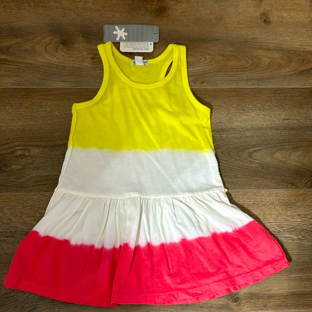 Splendid Yellow, White, and Pink Kids Dress